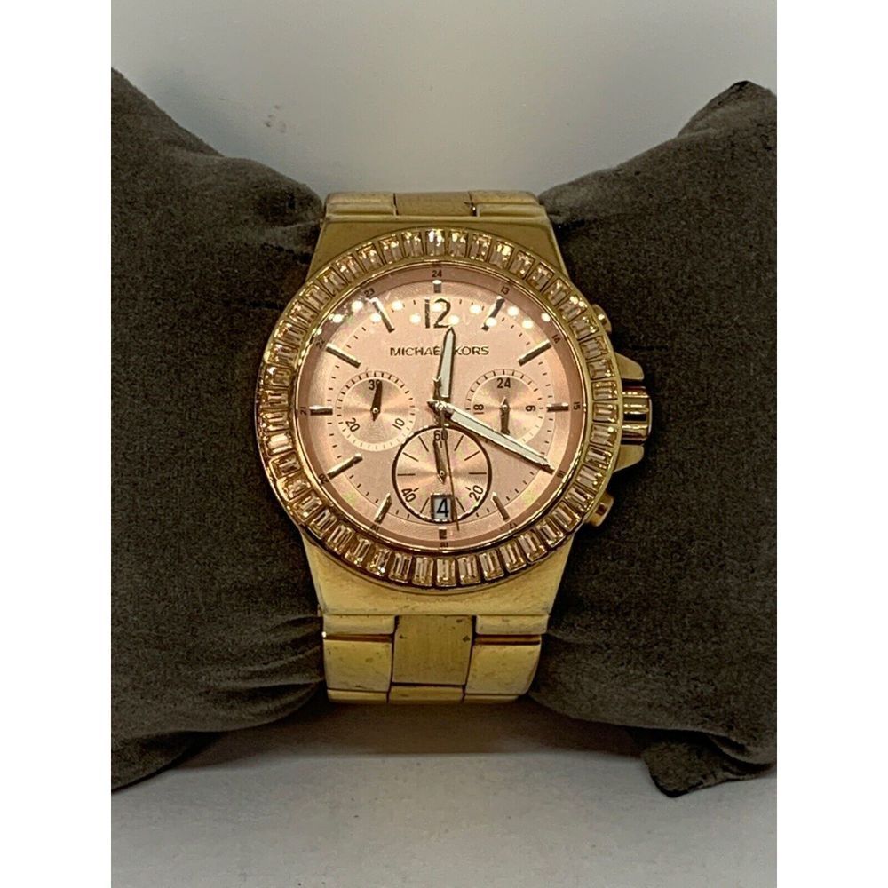 Michael Kors MK5412 Chrono Gold Stainless Steel Watch FR10
